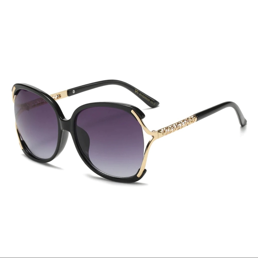 Oversized black butterfly Sunglasses